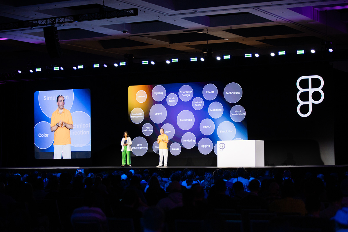 Standing on stage speaking to all the roles and departments that make a movie come to life!